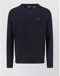 Polo Ralph Lauren - Long Sleeve Crew Neck Sweater With Ribbed Cuffs - Lyst