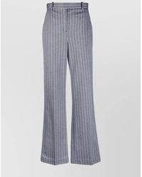 Circolo 1901 - Cotton Pinstripe Wide-Leg Trousers - Lyst