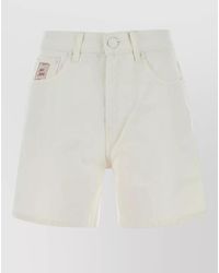Ami Paris - Denim Shorts Front And Back Pockets Belt Loops - Lyst