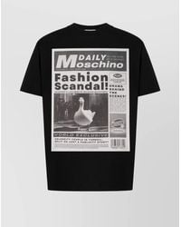 Moschino - Cotton Printed Short-Sleeve T-Shirt - Lyst
