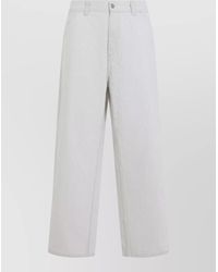 Carhartt - Striped Cotton Wide-Leg Straight-Leg Pants - Lyst