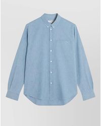 Maison Kitsuné - Profile Fox Cotton Long Sleeve Shirt - Lyst