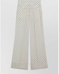 Valentino - Printed Wide-Leg Trousers - Lyst
