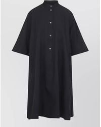 Studio Nicholson - Cotton Short-Sleeve Mini Dress - Lyst