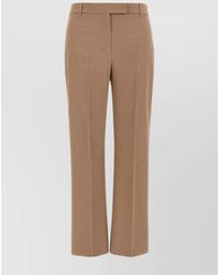 Max Mara - Tailored Trousers With Belt Loops And Pleats - Lyst
