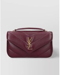 Saint Laurent - Shoulder Bag With Chain Strap And Quilted Design - Lyst