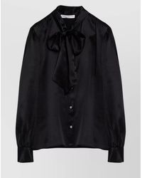 Alessandra Rich - Silk Bow Blouse - Lyst