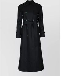 Harris Wharf London - Long Trench Coat Raglan Wool - Lyst