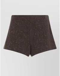 Ralph Lauren - Wool Cashmere High-Rise Slim Tailored Shorts - Lyst
