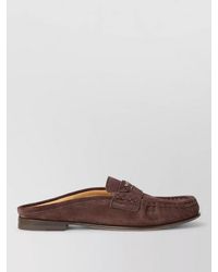 Fendi - Scrunch Loafers Refined Silhouette Textured Band - Lyst