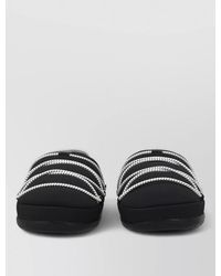 Moon Boot - Flat Sole Rope Detail Round Toe Slippers - Lyst