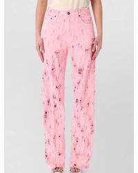 Haikure - Cotton Destroyed Straight-Leg Jeans - Lyst