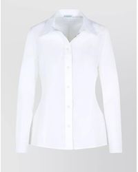 Burberry - 'Eliza' Cotton Poplin Shirt - Lyst