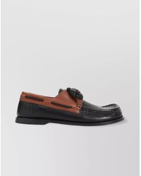Loewe - Leather Boat Shoes - Lyst