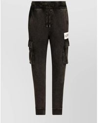 Dolce & Gabbana - Cotton Logo-Patch Tapered Track Pants - Lyst