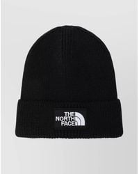 The North Face - Logo Patch Beanie Folded Cuff - Lyst