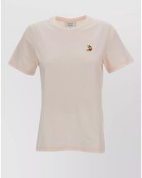 Maison Kitsuné - Cotton Crew-Neck Short-Sleeve T-Shirt - Lyst