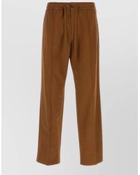Valentino Garavani - Cotton Straight-Leg Trousers - Lyst