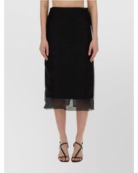 Sportmax - Silk High-Rise Skirt - Lyst