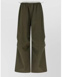 Alexander Wang - Cotton High-Rise Wide-Leg Trousers - Lyst