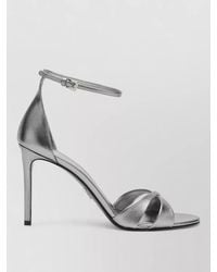 Prada - Textured Stiletto Heel Sandals Open Toe - Lyst