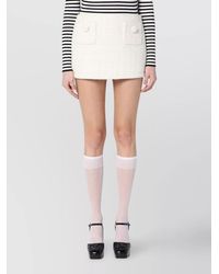 Marc Jacobs - Textured Tweed Mini Skirt - Lyst