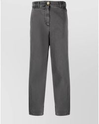 Patou - Denim Straight-Leg Cargo Trousers - Lyst