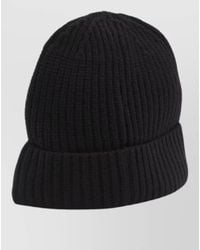 Stone Island - Logo Wool Beanie Hat Folded Cuff - Lyst