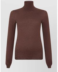 Maison Margiela - Wool Silk Turtleneck Sweater - Lyst