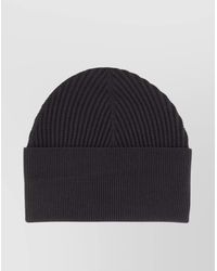 Studio Nicholson - Ribbed Texture Folded Cuff Hat - Lyst