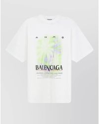 Balenciaga - The Window Cotton T Shirt Crew Neck - Lyst