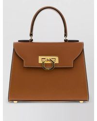 Carbotti - Leather Clutch Bag - Lyst