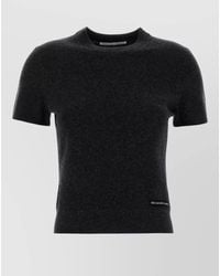 Alexander Wang - Wool Sweater Short Sleeves Crew Neck - Lyst
