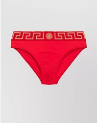 Versace - Logo Waistband Swimming Trunks - Lyst