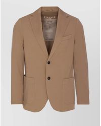 Circolo 1901 - Notch Lapel Single-Breasted V-Neck Jacket - Lyst