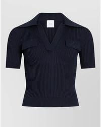 Patou - Cotton Embroidered Knitted Polo Shirt - Lyst