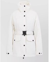 Moncler - Down Belted Hooded Fitted Jacket - Lyst
