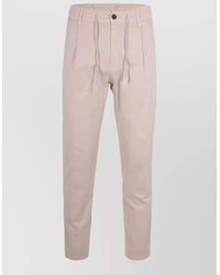 Eleventy - Cotton Straight-Leg Trousers - Lyst