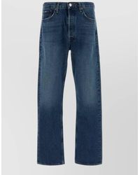 Agolde - High Waist Denim Jeans Straight Leg - Lyst