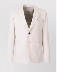 Ami Paris - Cotton Single-Breasted Blazer - Lyst
