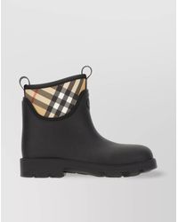 Burberry - Rubber Check Ankle Boots - Lyst