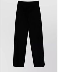 Sportmax - Velvet High-Rise Wide-Leg Trousers - Lyst