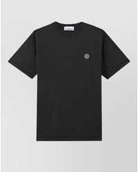 Stone Island - Cotton Slim-Fit Logo-Patch T-Shirt - Lyst