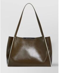 Marni - Small Rectangular Tote Bag With Dual Handles - Lyst