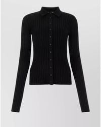 Nensi Dojaka - Viscose Blend Collared Cardigan - Lyst