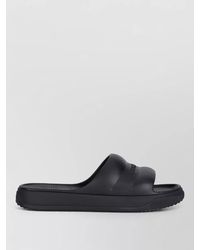 Moncler - Rubber Slide Sandals Embossed Logo Strap - Lyst