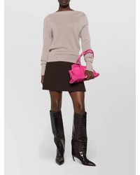Tom Ford - Long Sleeve Boat Neck Cashmere Silk Knit - Lyst