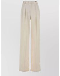 ANDAMANE - Satin High-Rise Wide-Leg Trousers - Lyst