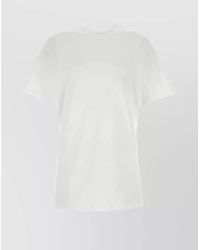 Max Mara - Cotton Ribbed Crew-Neck Loose-Fit T-Shirt - Lyst