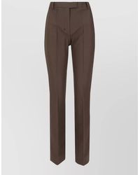 Max Mara - Tailored Pants Belt Loops Back Pockets - Lyst